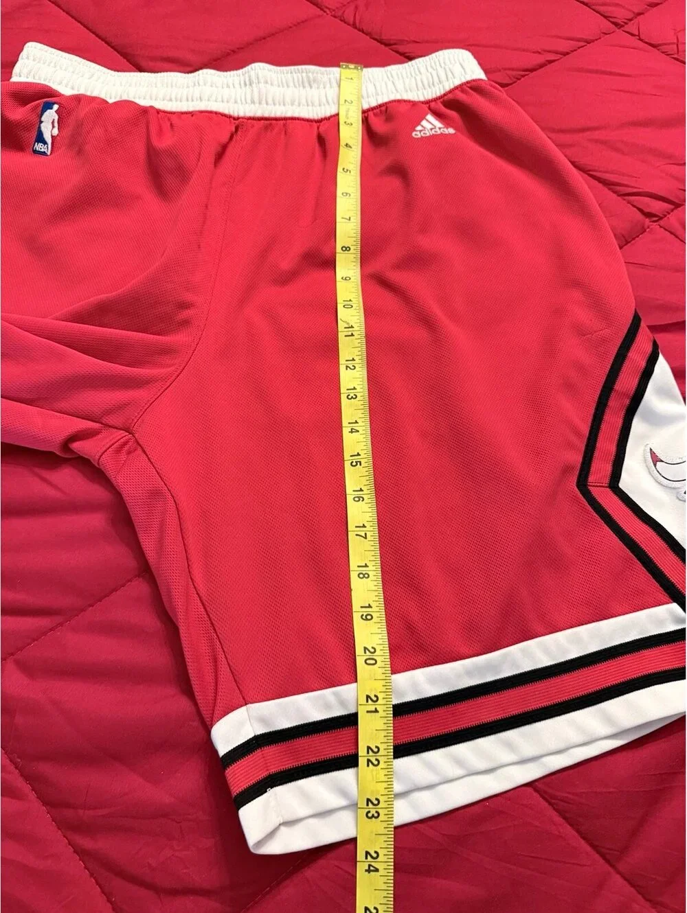 Adidas NBA Chicago Bulls Red Basketball Shorts Men’s XL Player ID